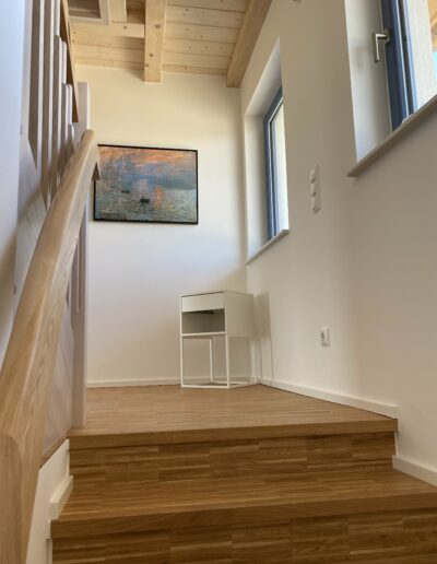 Treppe zu den Schlafzimmern