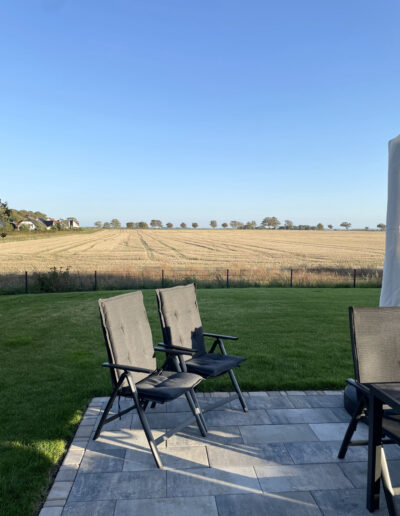 Garten mit Blick zum Bodden