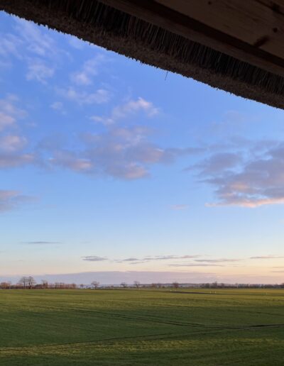 Ausblick aus dem Schlafzimmer